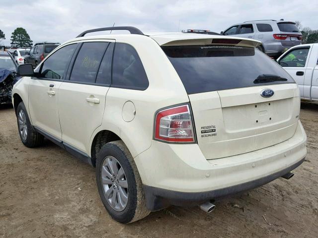 2FMDK38C47BA54613 - 2007 FORD EDGE SEL CREAM photo 3