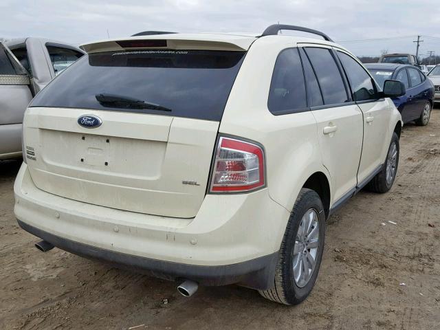 2FMDK38C47BA54613 - 2007 FORD EDGE SEL CREAM photo 4