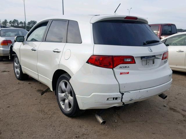 5J8TB18258A005186 - 2008 ACURA RDX WHITE photo 3