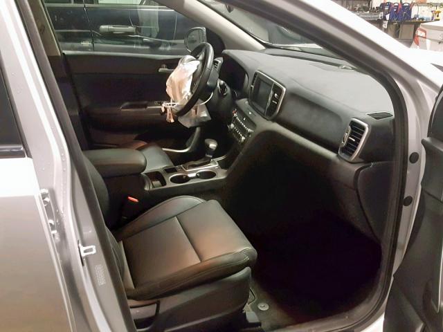 KNDPNCAC8H7237896 - 2017 KIA SPORTAGE E SILVER photo 5