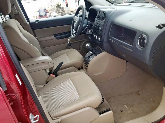 1C4NJDBB5CD604861 - 2012 JEEP COMPASS SP წითელი ფოტო 5