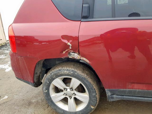 1C4NJDBB5CD604861 - 2012 JEEP COMPASS SP წითელი ფოტო 9