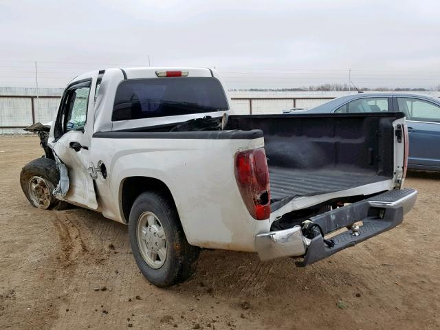 1GCCS146658187622 - 2005 CHEVROLET COLORADO WHITE photo 3