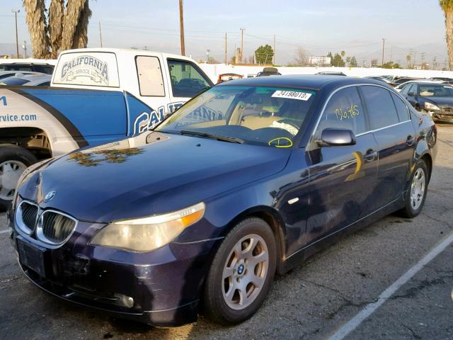 WBANA53574B855275 - 2004 BMW 525 I BLUE photo 2