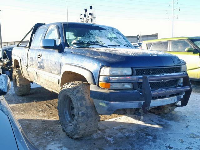 1GCHK29UX1Z259669 - 2001 CHEVROLET SILVERADO BLUE photo 1