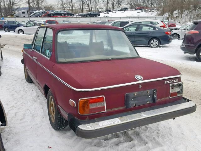 4226781 - 1974 BMW 2 SERIES BURGUNDY photo 3