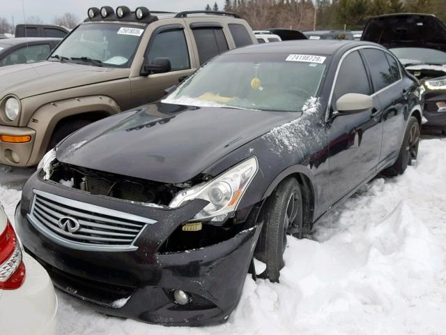 JN1DV6AR3BM654301 - 2011 INFINITI G25 BLACK photo 2