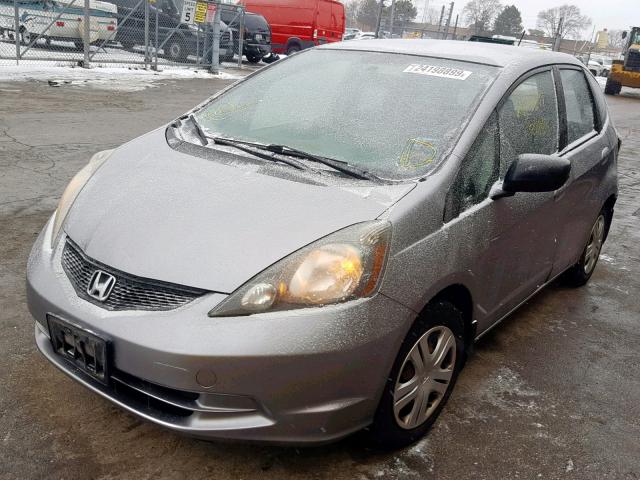 JHMGE88209S048795 - 2009 HONDA FIT GRAY photo 2