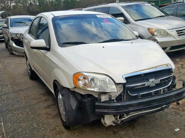 KL1TD5DE6AB048992 - 2010 CHEVROLET AVEO LS WHITE photo 1