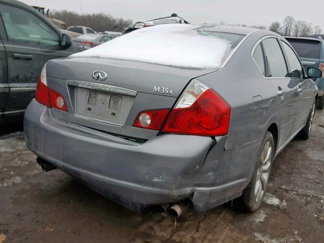 JNKAY01F87M456605 - 2007 INFINITI M35 BASE SILVER photo 4