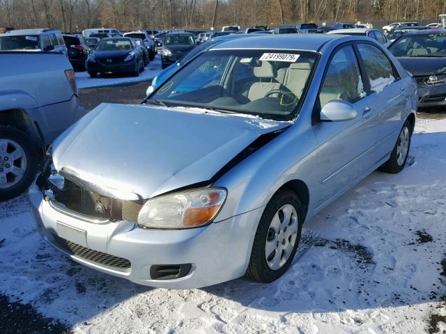 KNAFE122985496377 - 2008 KIA SPECTRA EX BLUE photo 2