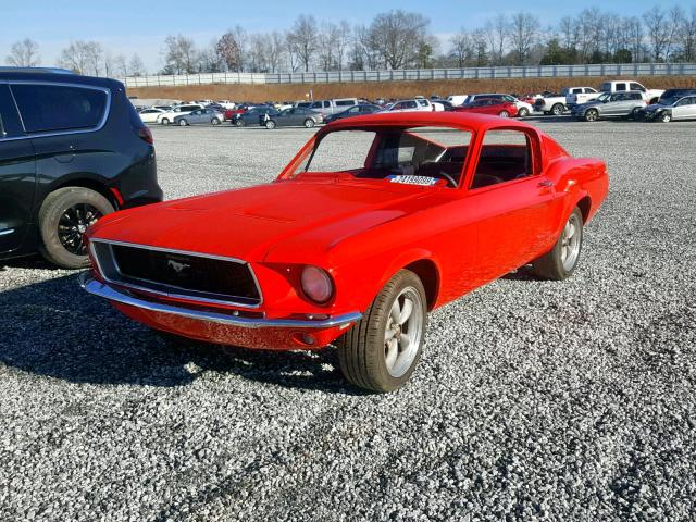 8T02C148930 - 1968 FORD MUSTANG RED photo 2