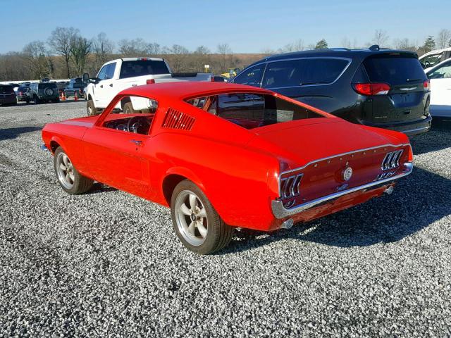8T02C148930 - 1968 FORD MUSTANG RED photo 3