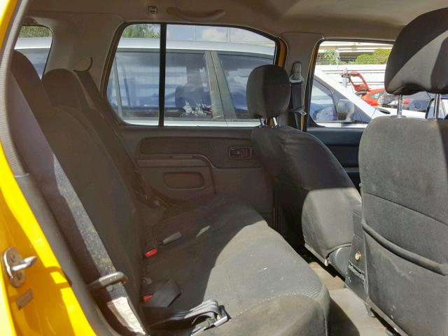 5N1MD28T82C559714 - 2002 NISSAN XTERRA SE YELLOW photo 6