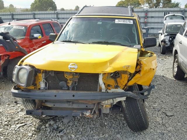 5N1MD28T82C559714 - 2002 NISSAN XTERRA SE YELLOW photo 9