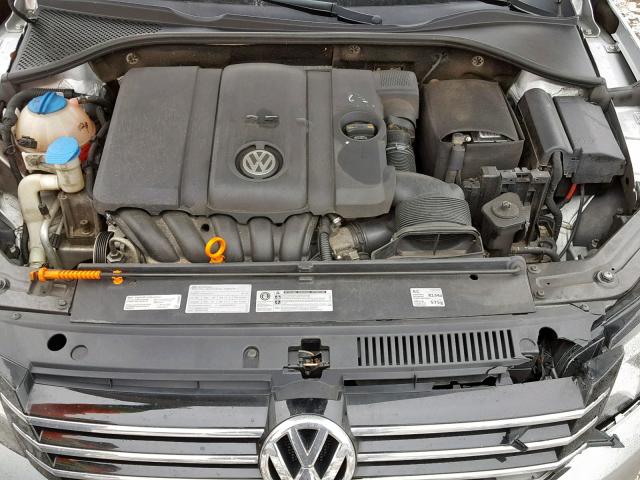 1VWBP7A36DC015707 - 2013 VOLKSWAGEN PASSAT SE SILVER photo 7