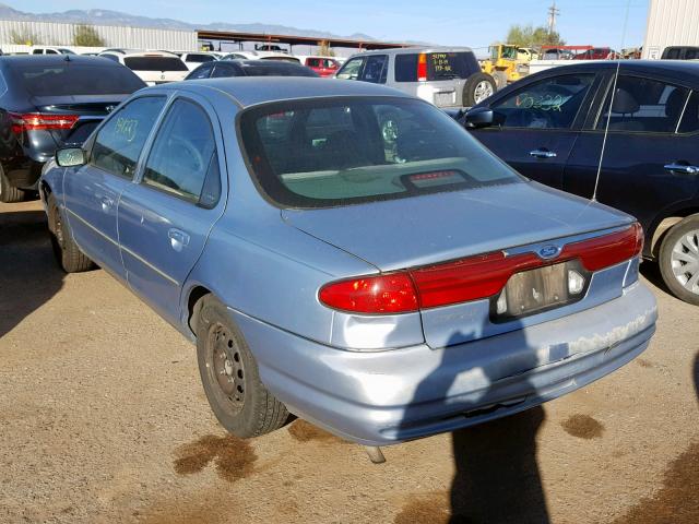 1FALP6532WK136616 - 1998 FORD CONTOUR BA BLUE photo 3