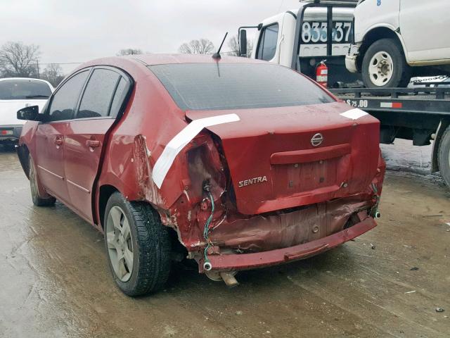 3N1AB61E28L751226 - 2008 NISSAN SENTRA 2.0 MAROON photo 3