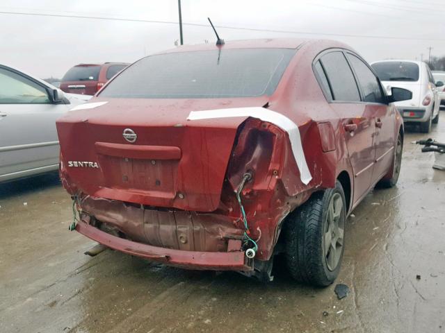 3N1AB61E28L751226 - 2008 NISSAN SENTRA 2.0 MAROON photo 4