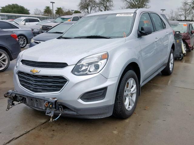 2GNFLEEK0H6259817 - 2017 CHEVROLET EQUINOX LS SILVER photo 2