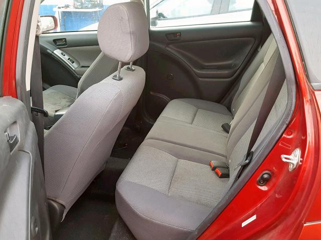 5Y2SL65867Z432499 - 2007 PONTIAC VIBE RED photo 6