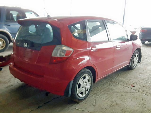 JHMGE8H39DC022806 - 2013 HONDA FIT RED photo 4