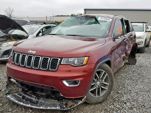 1C4RJEBG8HC779993 - 2017 JEEP GRAND CHER MAROON photo 2