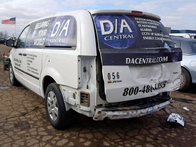 2C4JDGAG9CR343056 - 2012 DODGE RAM VAN WHITE photo 3