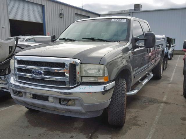 1FTSW31F32EC68929 - 2002 FORD F350 SRW S GRAY photo 2