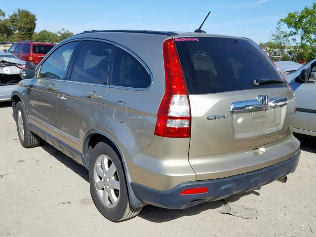 JHLRE38717C070484 - 2007 HONDA CR-V EXL GOLD photo 3