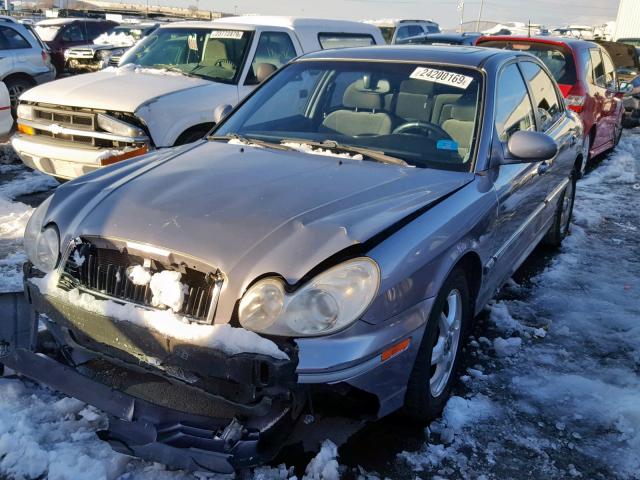 KMHWF35H45A188981 - 2005 HYUNDAI SONATA GLS Մոխրագույն լուսանկար 2