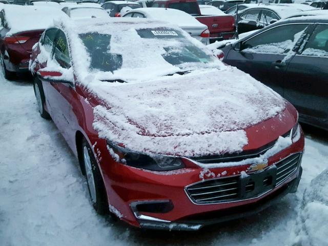 1G1ZE5ST5GF227018 - 2016 CHEVROLET MALIBU LT RED photo 1