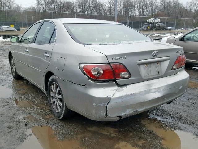 JTHBA30G945046647 - 2004 LEXUS ES 330 SILVER photo 3