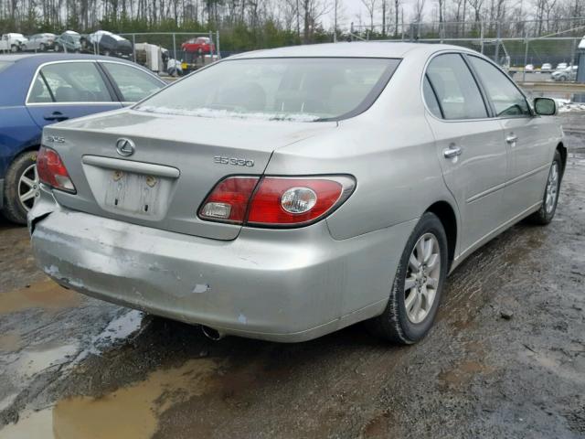 JTHBA30G945046647 - 2004 LEXUS ES 330 SILVER photo 4