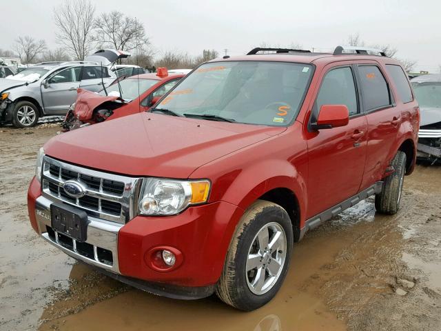 1FMCU04G19KB39897 - 2009 FORD ESCAPE LIM RED photo 2