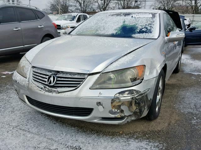 JH4KB16585C016091 - 2005 ACURA RL SILVER photo 2