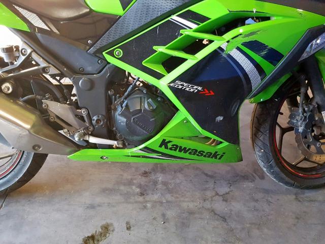 JKAEX8A1XEA003667 - 2014 KAWASAKI EX300 A GREEN photo 7