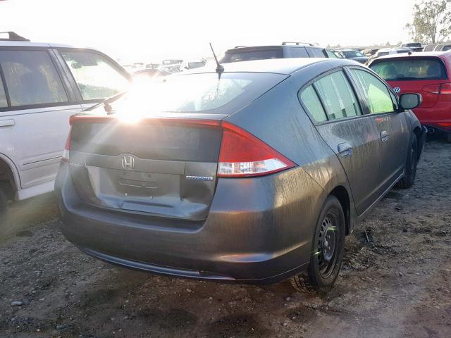 JHMZE2H55AS004876 - 2010 HONDA INSIGHT LX GRAY photo 4