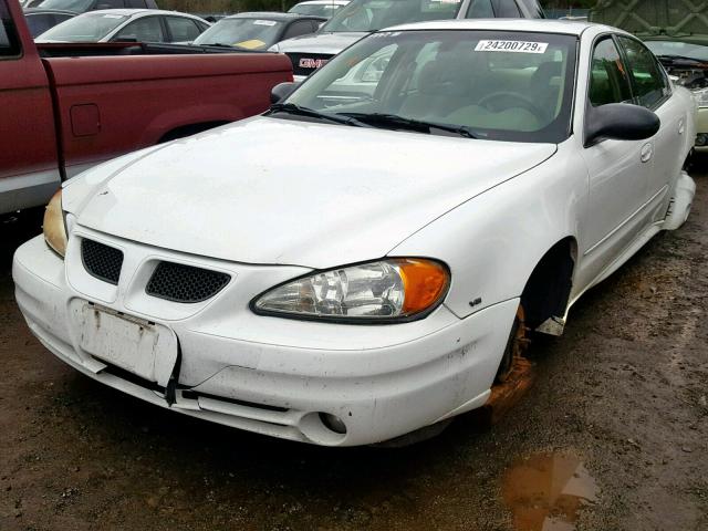 1G2NG52E33M601024 - 2003 PONTIAC GRAND AM S WHITE photo 2