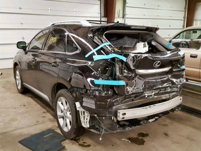 2T2BK1BA3BC116778 - 2011 LEXUS RX 350 BLACK photo 3