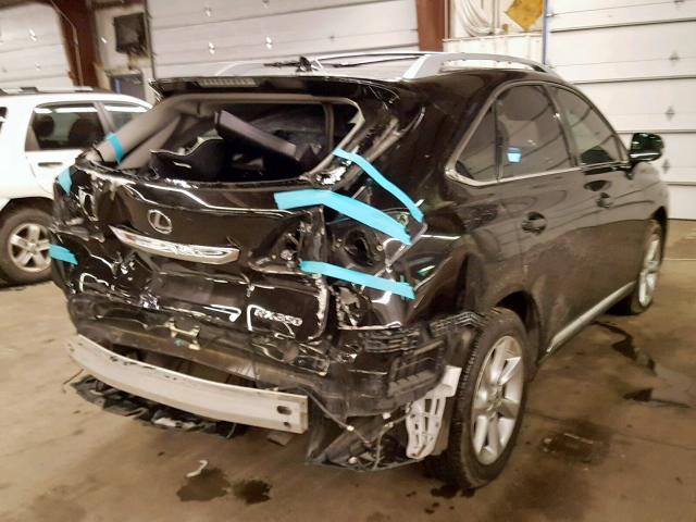 2T2BK1BA3BC116778 - 2011 LEXUS RX 350 BLACK photo 4