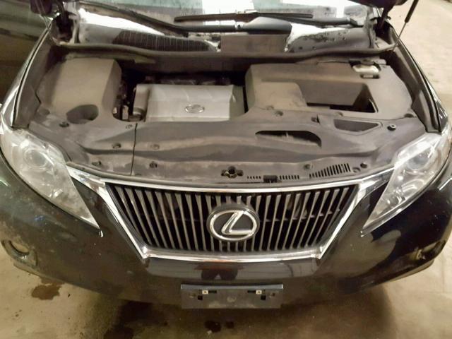 2T2BK1BA3BC116778 - 2011 LEXUS RX 350 BLACK photo 7