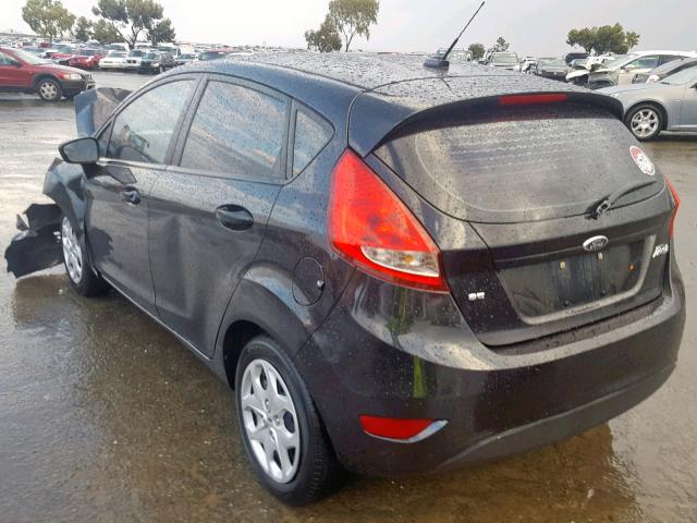 3FADP4EJ8DM109868 - 2013 FORD FIESTA SE BLACK photo 3