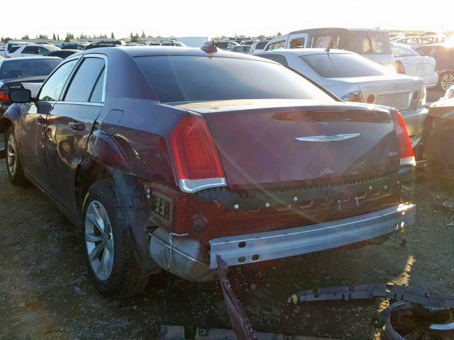 2C3CCAAGXGH229642 - 2016 CHRYSLER 300 LIMITE BURGUNDY photo 3