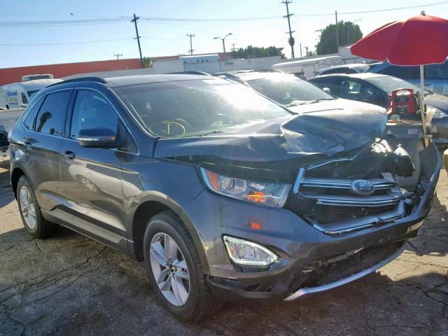 2FMTK4J89FBB56852 - 2015 FORD EDGE SEL GRAY photo 1