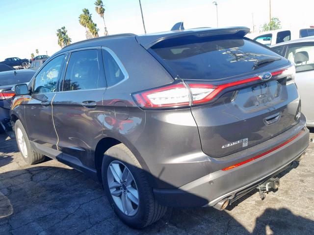 2FMTK4J89FBB56852 - 2015 FORD EDGE SEL GRAY photo 3