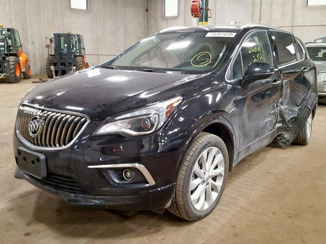 LRBFXESXXHD161732 - 2017 BUICK ENVISION P BLACK photo 2