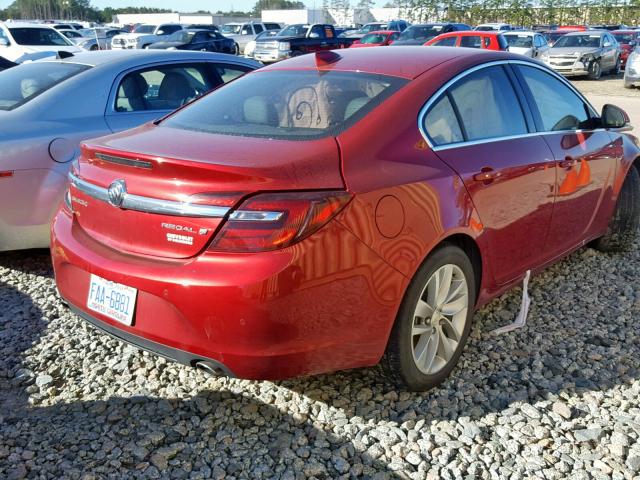 2G4GN5EX4F9287095 - 2015 BUICK REGAL PREM RED photo 4