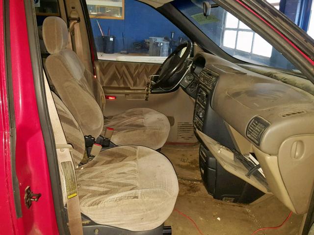 1GNDX03E6XD341014 - 1999 CHEVROLET VENTURE RED photo 5
