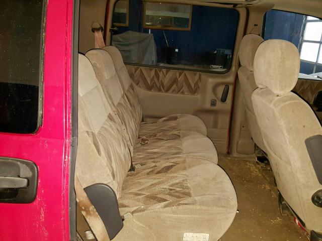 1GNDX03E6XD341014 - 1999 CHEVROLET VENTURE RED photo 6